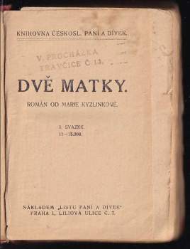Marie Kyzlinková: Dvě matky