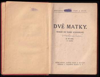 Marie Kyzlinková: Dvě matky