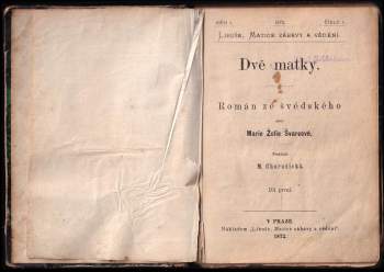 Marie Sophie Schwartz: Dvě matky