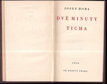 Josef Hora: Dvě minuty ticha