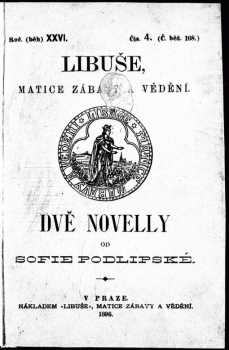 Sofie Podlipská: Dvě novelly