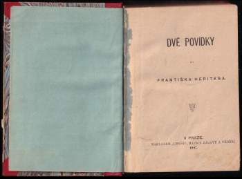 Eliška Krásnohorská: Dvě povídky + Bratři + Náš druhý sbor