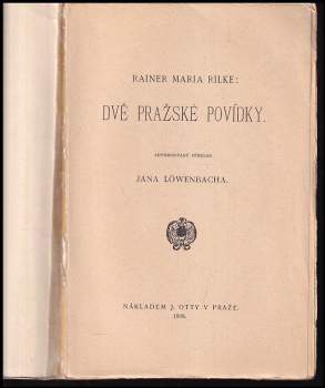 Rainer Maria Rilke: Dvě pražské povídky