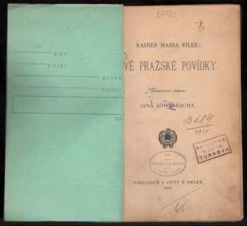 Rainer Maria Rilke: Dvě pražské povídky