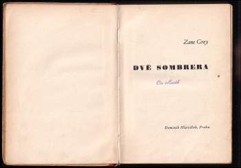 Zane Grey: Dvě sombrera