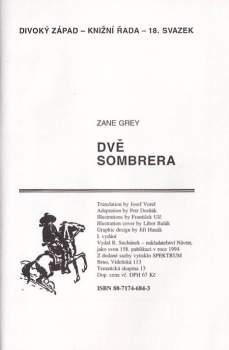 Zane Grey: Dvě sombrera