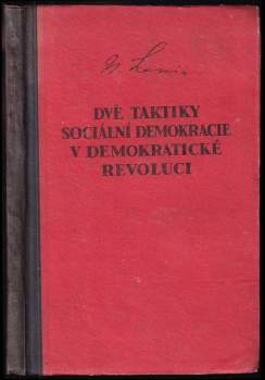 Dvě taktiky sociální demokracie v demokratické revoluci