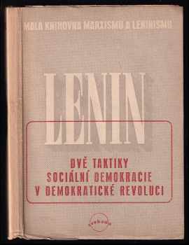 Dvě taktiky sociální demokracie v demokratické revoluci