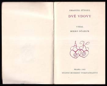 Emanuel Züngel: Dvě vdovy