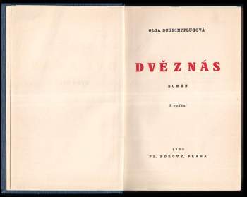 Olga Scheinpflugová: Dvě z nás