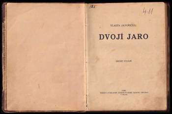 Vlasta Javořická: Dvojí jaro
