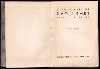 Claude Aveline: Dvojí smrt