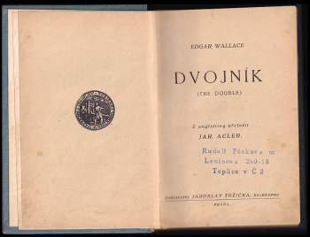 Edgar Wallace: Dvojník