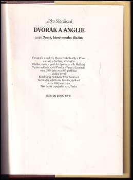 Jitka Slavíková: Dvořák a Anglie, aneb, Země, které mnoho dlužím