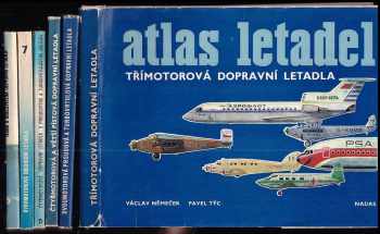 KOMPLET 6X Vodní a obojživelná letadla + Dvoumotorová obchodní letadla + Čtyřmotorová dopravní letadla s proudovými a turbovrtulovými motory + Čtyřmotorová a větší pístová dopravní letadla + Dvoumotorová proudová a turbovrtulová dopravní letadla + Třímotorová dopravní letadla - Václav Němeček, Václav Němeček, Stanislav Smékal, Pavel Týc, Václav Němeček, Pavel Týc, Václav Němeček, Václav Němeček, Václav Němeček, Václav Němeček, Pavel Týc (1979, Nadas) - ID: 732083