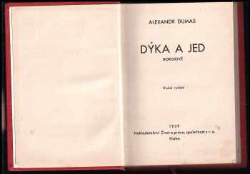 Alexandre Dumas: Dýka a jed