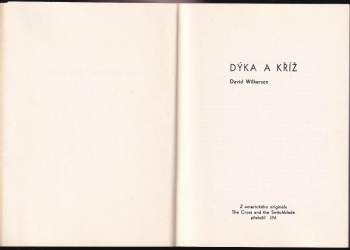 David Wilkerson: Dýka a kříž