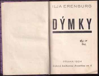 Il'ja Grigor'jevič Èrenburg: Dýmky