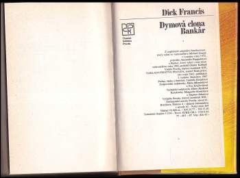 Dick Francis: Dymová clona ; Bankár