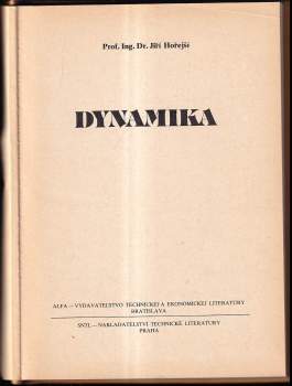 Jiří Hořejší: Dynamika