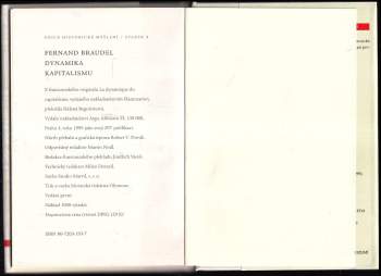 Fernand Braudel: Dynamika kapitalismu