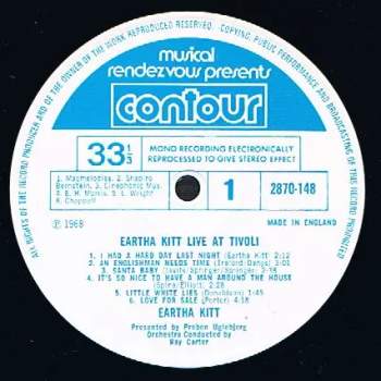 Eartha Kitt: Eartha Kitt Live At Tivoli
