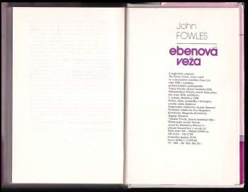 John Fowles: Ebenová veža