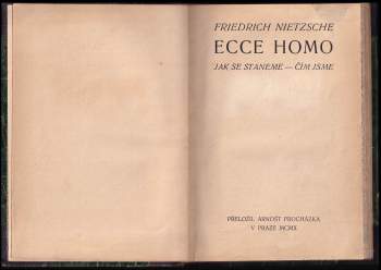 Friedrich Nietzsche: Ecce homo