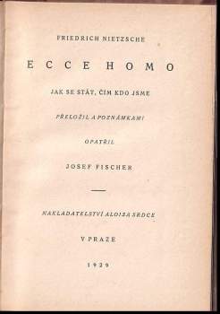 Friedrich Nietzsche: Ecce homo