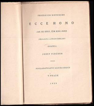 Friedrich Nietzsche: Ecce homo