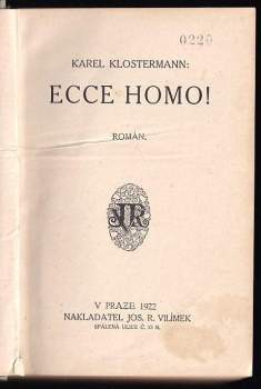 Karel Klostermann: Ecce homo!