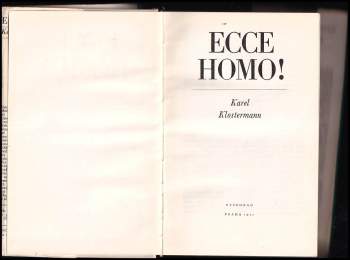 Karel Klostermann: Ecce homo!