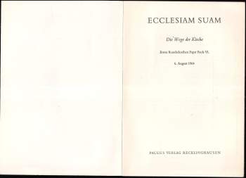 Pavel: Ecclesiam suam
