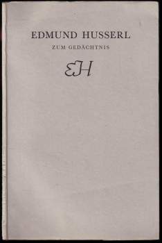 Edmund Husserl zum Gedächtnis