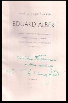 Arnold Jirásek: Eduard Albert