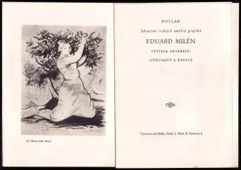 Albert Kutal: Eduard Milén - výstava akvarelů, litografií a kreseb