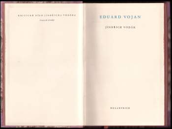 Jindřich Vodák: Eduard Vojan