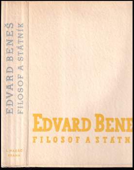 Edvard Beneš, filosof a státník