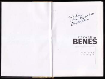 Zbyněk Anthony Bohuslav Zeman: Edvard Beneš