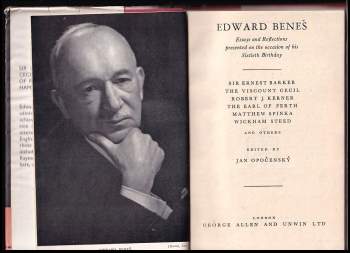 Jan Opočenský: Edward Beneš