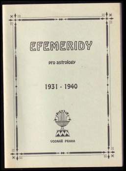 Efemeridy pro astrology 1931-1940