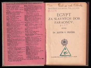 Justin Václav Prášek: Egypt za slavných dob faraonův