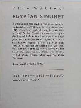Mika Waltari: Egypťan Sinuhet