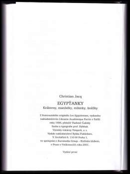 Christian Jacq: Egypťanky