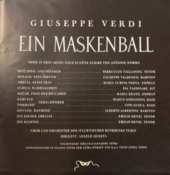 Giuseppe Verdi: Ein Maskenball (3xLP+BOX+BOOKLET)