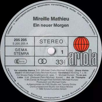 Mireille Mathieu: Ein Neuer Morgen