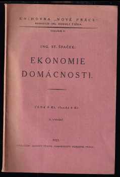 Stanislav Špaček: Ekonomie domácnosti