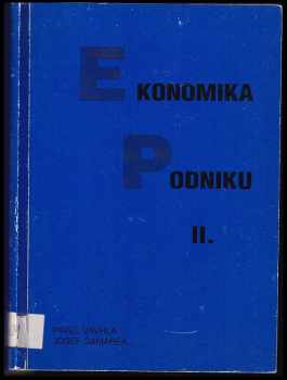 Pavel Vavrla: Ekonomika podniku II