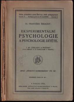 Eksperimentální psychologie a psychologie dítětě