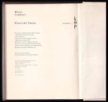 Blaise Cendrars: Elastické básne